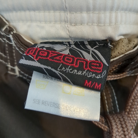 Ripzone Board Shorts Mens Medium (34) Brown Pockets Surfer Beach Vacation - Picture 5 of 9